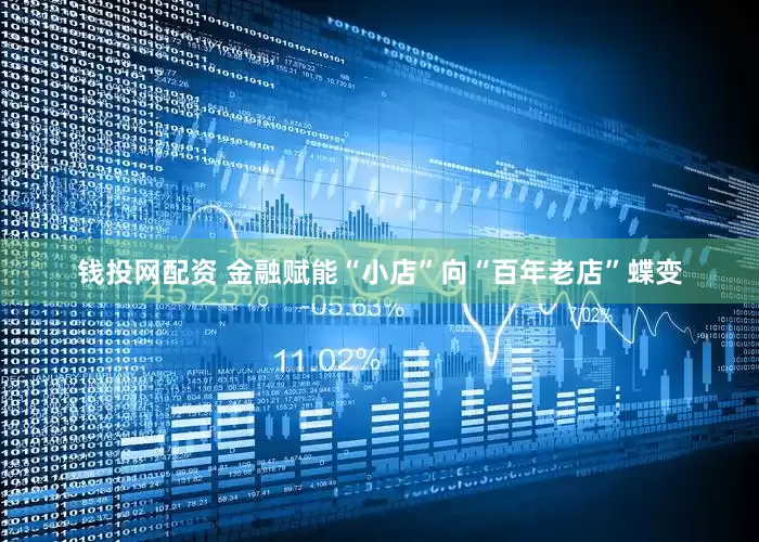 钱投网配资 金融赋能“小店”向“百年老店”蝶变